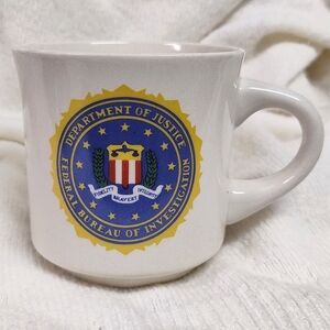 Department of Justice Federal Bureau of Investigation FBI coffee tea mug